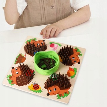 Детская игра-головоломка «Ежик Peg Board» ранняя