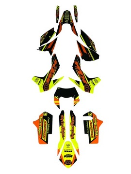 KTM EXC EXC-F 14-16 шпон FLUO CORE,CUBAMOTO