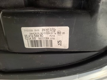 PEUGEOT 607 SVĚTLO LEVÝ PŘEDNÍ 9641958880