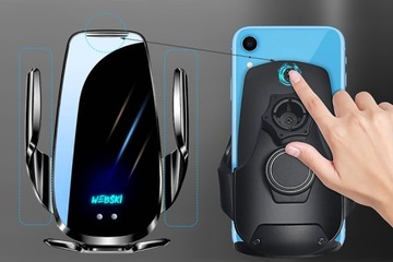 ДЕРЖАТЕЛЬ ДЛЯ ТЕЛЕФОНА РЕШЕТКА НА ОКНЕ КАБИНА ДЛЯ АВТОМОБИЛЯ ИНДУКТИВНОЕ ЗАРЯДНОЕ УСТРОЙСТВО 15 ВТ