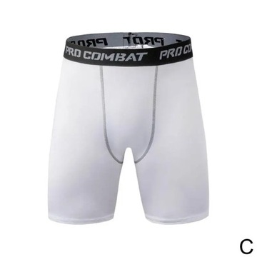 Męskie legginsy sportowe do biegania treningowe rozciągliwe szorty, M