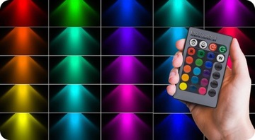8 СЕРЕБРЯНЫХ СВЕТОДИОДНЫХ СВЕТОДИОДОВ RGB ДЛЯ РЕСТОРАНА ДИСТАНЦИОННОГО УПРАВЛЕНИЯ ИЗМЕНЕНИЕМ ЦВЕТА