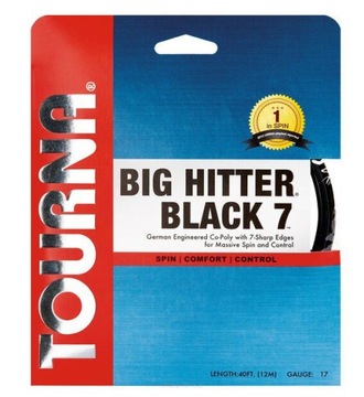 Naciąg tenisowy Tourna Big Hitter Black 7 1.25 czarny
