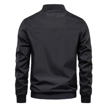 Kurtki męskie Mężczyźni stójka kurtki Slim Fit dopasowanee męskie