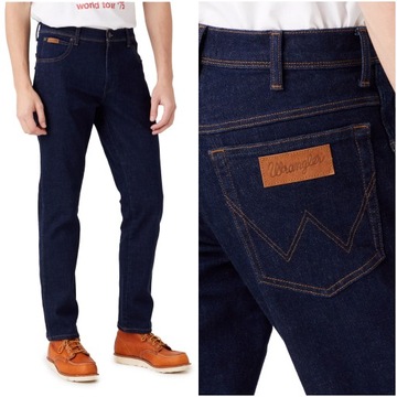 WRANGLER TEXAS SLIM MĘSKIE SPODNIE JEANSOWE DAY DRIFTER W12SQ821U W35 L30