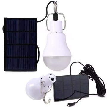 ŻARÓWKA LED Z PANELEM SOLARNYM 1350LM 9W