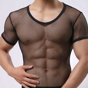 T-shirt męski okrągły r. L