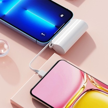 МАЛЕНЬКИЙ КАРМАННЫЙ POWERBANK 5000 МАч ДЛЯ IPHONE/TYPE-C