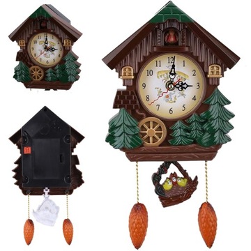 ЧАСЫ С КУКУШКОЙ, ДОМ НА ДЕРЕВЕ, НАСТЕННЫЕ ЧАСЫ ДЛЯ ДЕТСКОЙ ПРИХОЖЕЙ, 32 СМ