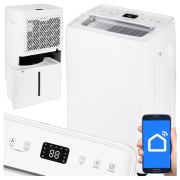 Автоматический осушитель воздуха, поглотитель влаги, 20 л/24 ч, ТАЙМЕР WIFI, 330 Вт