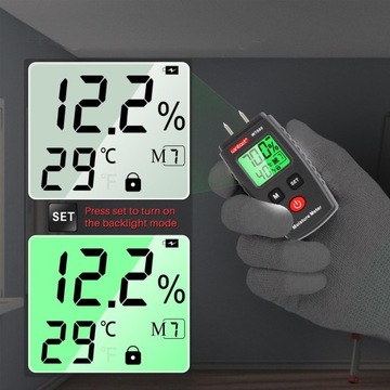 ИЗМЕРИТЕЛЬ ВЛАЖНОСТИ ДЛЯ ДЕРЕВА ИЗМЕРИТЕЛЬ ВЛАГИ БЕТОНА КИРПИЧ ШТУКАТУРКА ЖК-дисплей