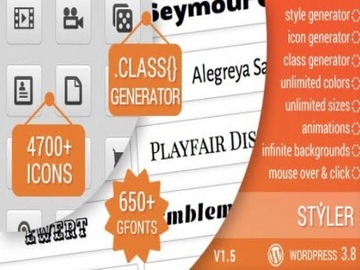 Wtyczka Styler Icons Fonts And Css Generator WP
