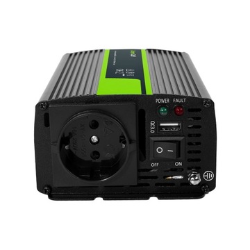 Автомобильный преобразователь Green Cell 12В 500Вт 1000Вт Sinus USB для легкового автомобиля