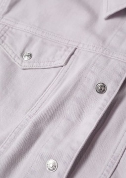 Mango kurtka jeansowa różowa fioletowa lawendowa dżinsowa katana lilac