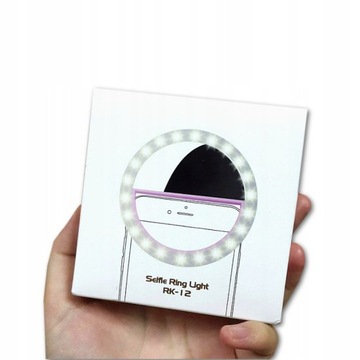 LAMPA PIERŚCIENIOWA RING LED DO SELFIE Super MOCNA