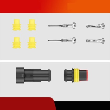 12 шт. НАБОР ГЕРМЕТИЧНЫХ РАЗЪЕМОВ SUPERSEAL ДЛЯ ЗАГЛУШКИ ШКАФА Водонепроницаемый автомобильный