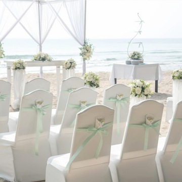 Чехлы НА СТУЛ БЕЛЫЕ ТОЛСТЫЕ 200г ДЛЯ ПРИЧАСТИЯ И СВАДЬБЫ 20шт