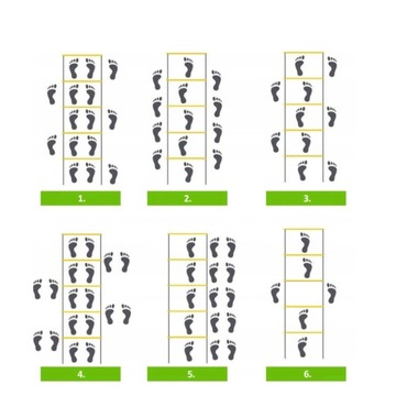 TRENINGOWA DRABINKA DO ĆWICZEŃ KOORDYNACYJNA Piłkarski Koszykówka 6m