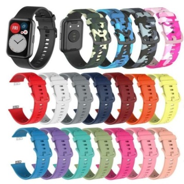 СИЛИКОНОВЫЙ РЕМЕШОК ДЛЯ ЧАСОВ HUAWEI FIT ФИОЛЕТОВЫЙ