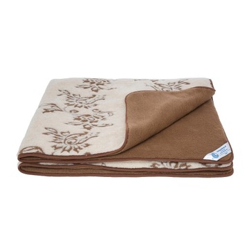 CIEPŁA KOŁDRA WEŁNIANA 200x240 CAMEL LOMBARDIA C5