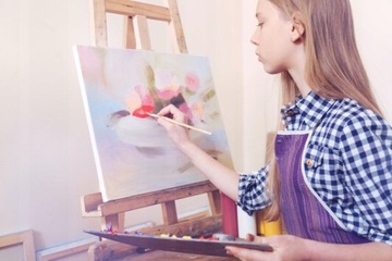 Набор для рисования Набор для рисования Холст Кисти для рисования Картина Подарок