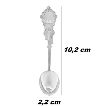 SREBRNA ŁYŻECZKA PREZENT NA ROCZEK, CHRZEST Z GRAWEREM PUDEŁKO + CERTYFIKAT