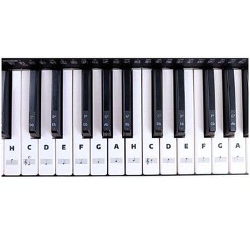 Наклейки Notes для клавиш, клавиатуры, фортепиано