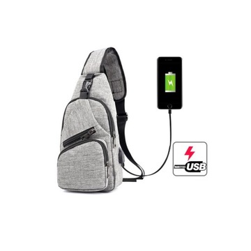 Спортивный рюкзак на одно плечо, поясная сумка с USB