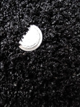 Натуральный черный графитовый мрамор Nero для аквариумов, песок и гравий толщиной 1-2 мм.