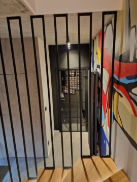 Балюстрада, сталь, решетка из металлических ламелей, 25 м