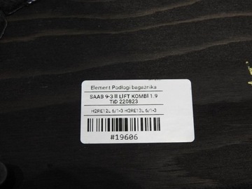 КРЫШКА БАГАЖНИКА ПРАВАЯ, SAAB 9-3 II COMBI