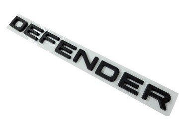 Emblemat do Land Rover napis DEFENDER Black Matte