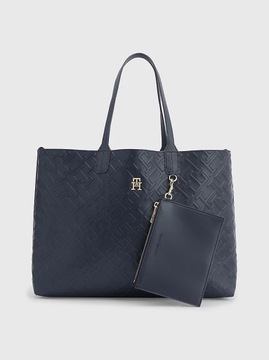 TOMMY HILFIGER TOREBKA DAMSKA TOTE MONO GRANATOWA