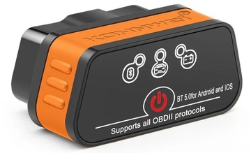 Interfejs diagnostyczny ELM327 OBD2 Bluetooth 5.0 Polski Smartphone iPhone