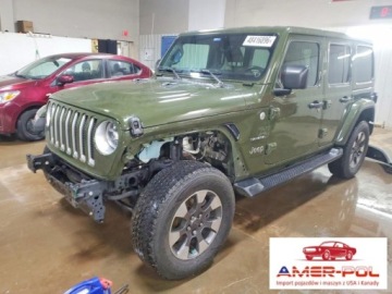 Jeep Wrangler IV 2021 Jeep Wrangler 2021r., Sahara, 2L, od ubezpieczalni 2.0 Benzyna 274KM