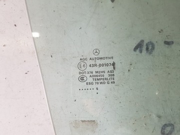 MERCEDES ML W166 15R SKLO (OKNO) DVEŘE PRAVÁ PŘEDNÍ