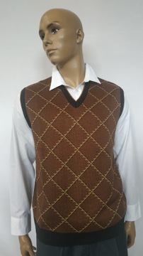 Sweter bezrękawnik szpic roz. XL, XXL MAX SHELDON