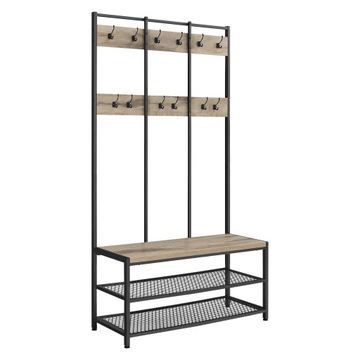 GARDEROBA wieszak z półką na buty LOFT INDUSTRIAL