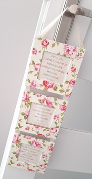 TRYPTYK romantic RAMKA 3 ramki RÓŻYCZKI prowansja