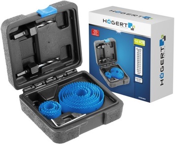 HOGERT KOMPLET ZESTAW OTWORNIC ZE STALI WĘGLOWEJ 14 CZĘŚCI HT6D464