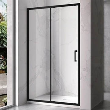 DRZWI PRYSZNICOWE KZ14B CZARNE 105-110 CM 6 MM