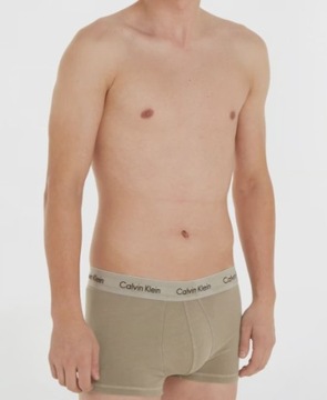 CALVIN KLEIN MĘSKIE BOKSERKI BRĄZOWE BAWEŁNIANE Z LOGO S 0Z6B1*