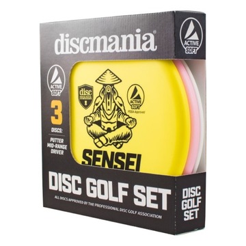 Zestaw miękkich dysków Discgolf DISCMANIA Active 3