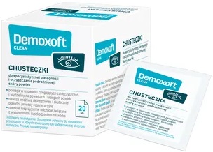 Demoxoft Clean 20 szt. chusteczki do skóry powiek
