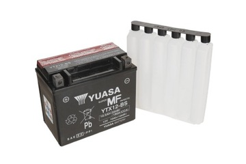 AKUMULATOR MOTOCYKLOWY YUASA YTX12-BS 10.5AH 180A NAJNOWSZY MODEL