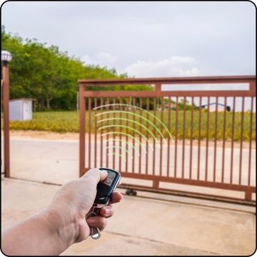 САМОКОПИРУЮЩИЕ ВОРОТА ДИСТАНЦИОННОЕ УПРАВЛЕНИЕ УНИВЕРСАЛЬНАЯ СИГНАЛИЗАЦИЯ С РОЛЬШАВНЯМИ 433ГЦ БОЛЬШАЯ ДЕЙСТВИЕ 50М