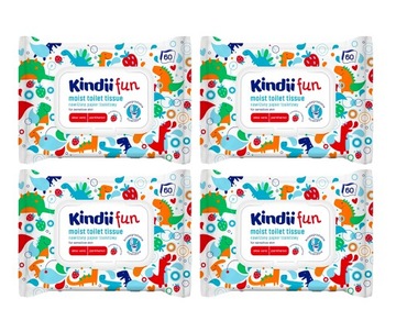 Kindii fun NAWILŻANY zapachowy PAPIER TOALETOWY MOKRE CHUSTECZKI