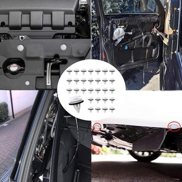 СТОП-ОГРАНИЧИТЕЛИ ЗАЖИМЫ ДЛЯ БОКОВИН КОВРА, БАМПЕРА, ПОТОЛКА, BMW 20 ШТ. 8 ММ