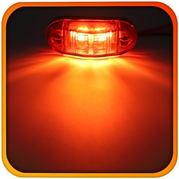 10 светодиодных габаритных фонарей, ОРАНЖЕВЫЙ