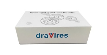 Маленький шпионский диктофон draVires 32 ГБ, голосовая активация + наклейка